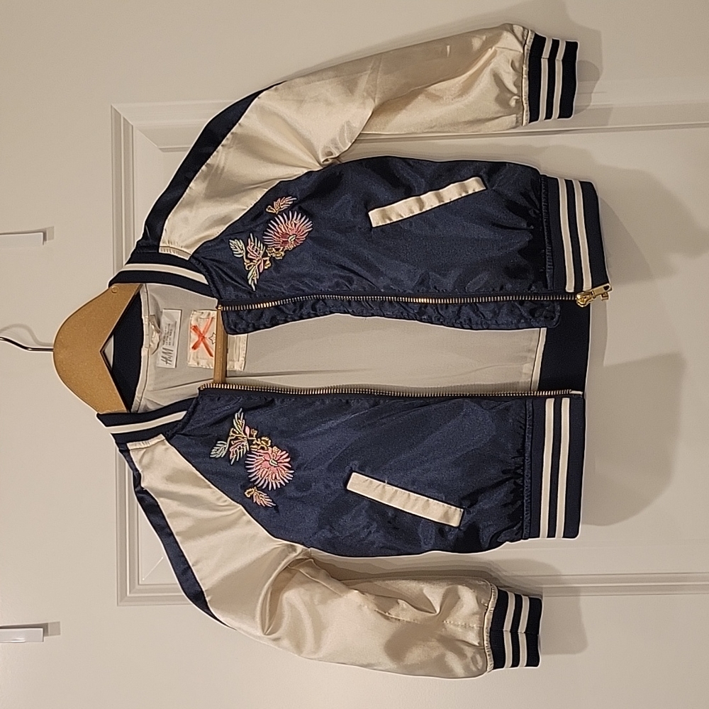 H&M kids bomber varsity pilot jacket